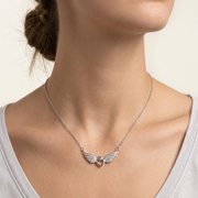 925 Sterling Silver Heart Pendant Necklace with Adjustable Length